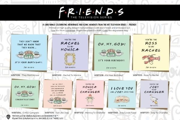 Friends: The Television Series Licensed Card Range